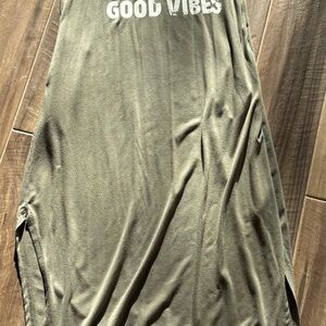 Chic Olive Green Maxi Skirt